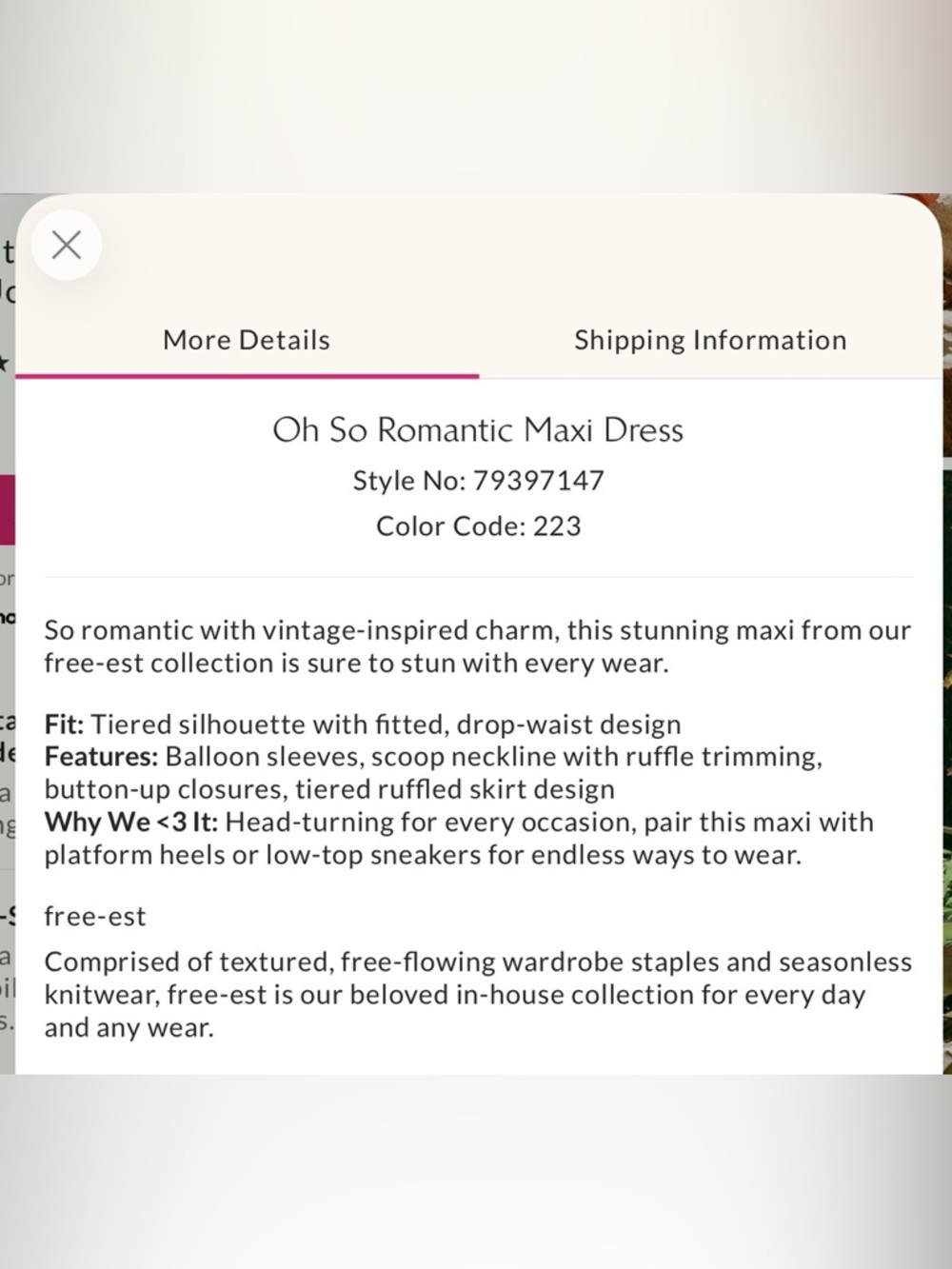 Free People Rust Ruffle-Front Maxi Dress - Picture 4 of 8